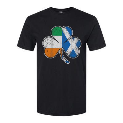 Scotch Irish Shamrock Scottish St Patricks Day Softstyle CVC T-Shirt