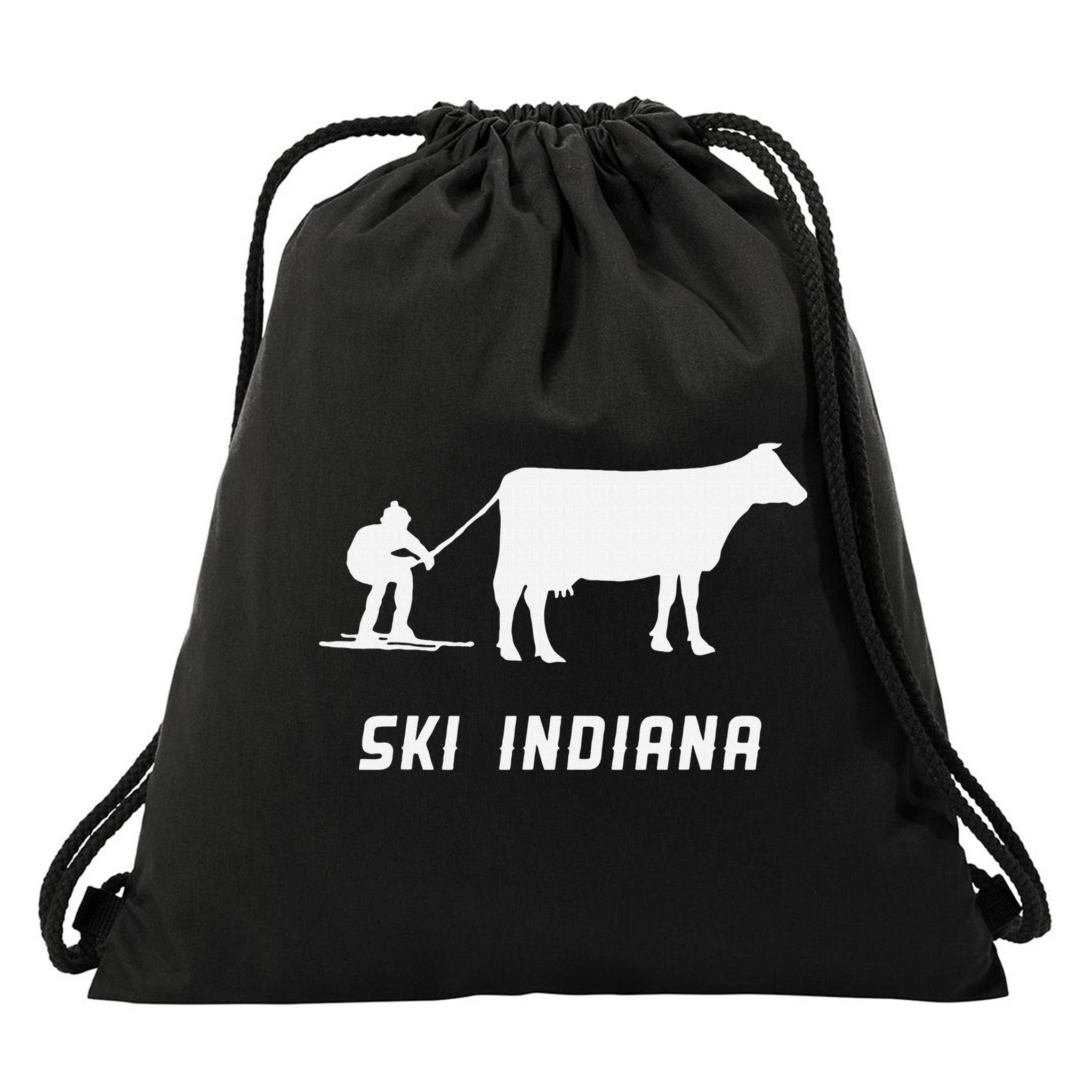 Ski Indiana Drawstring Bag