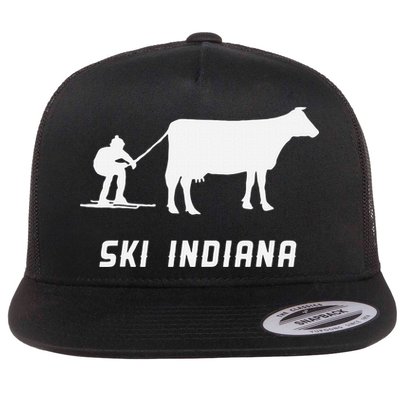 Ski Indiana Flat Bill Trucker Hat