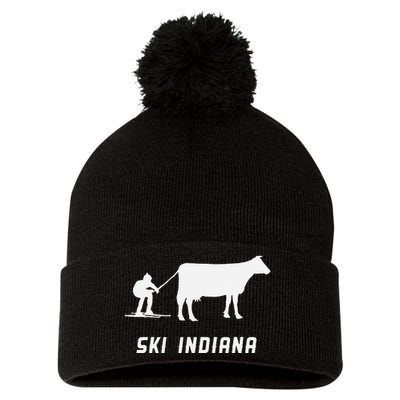 Ski Indiana Pom Pom 12in Knit Beanie