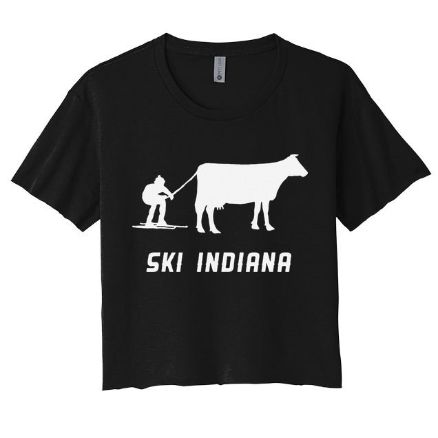 Ski Indiana Women's Crop Top Tee