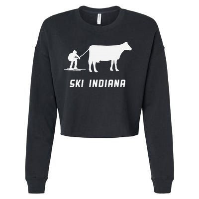 Ski Indiana Cropped Pullover Crew