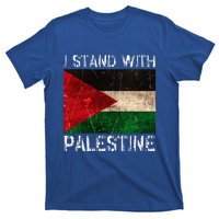 Support I Stand With Palestine Free Palestine Flag Arabic T-Shirt