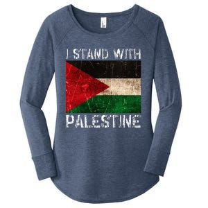 Support I Stand With Palestine Free Palestine Flag Arabic Women's Perfect Tri Tunic Long Sleeve Shirt