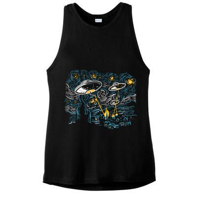 Starry Invasion Ladies PosiCharge Tri-Blend Wicking Tank