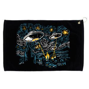 Starry Invasion Grommeted Golf Towel