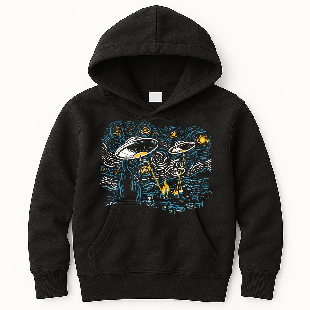 Starry Invasion Kids Hoodie