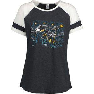 Starry Invasion Enza Ladies Jersey Colorblock Tee