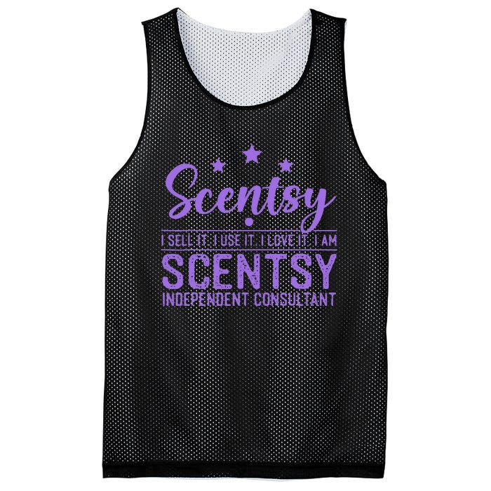 Scentsy I Sell It I Use It I Love It I Am Scentsy Mesh Reversible Basketball Jersey Tank