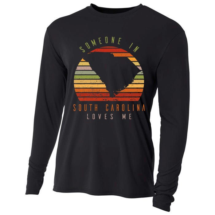 Someone In South Carolina Loves Me Vintage Cooling Performance Long Sleeve Crew