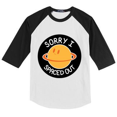 Sorry I Spaced Out Saturn Kids Colorblock Raglan Jersey