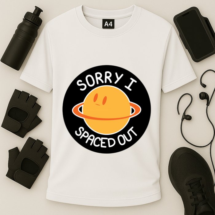 Sorry I Spaced Out Saturn Cooling Performance Crew T-Shirt
