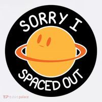 Sorry I Spaced Out Saturn Full-Length Apron With Pockets