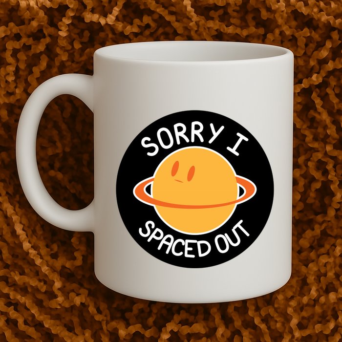 Sorry I Spaced Out Saturn Mug