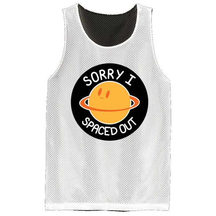 Sorry I Spaced Out Saturn Mesh Reversible Basketball Jersey Tank