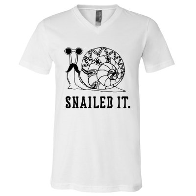 Snailed It V-Neck T-Shirt