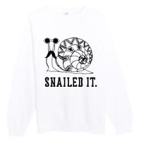 Snailed It Premium Crewneck Sweatshirt