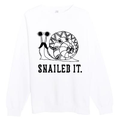 Snailed It Premium Crewneck Sweatshirt