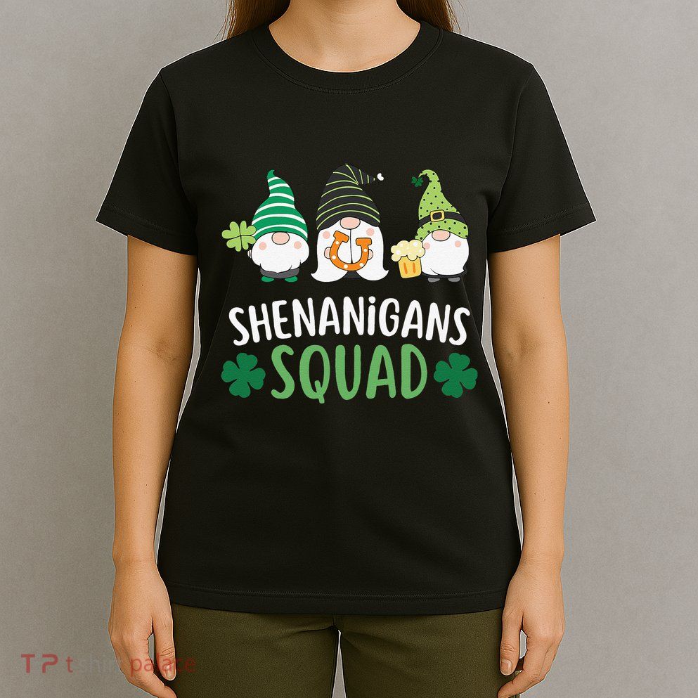  saint irish Shenanigans Squad St Patricks Day Gnomes  T-Shirt