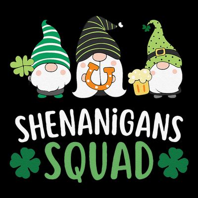  saint irish Shenanigans Squad St Patricks Day Gnomes  T-Shirt
