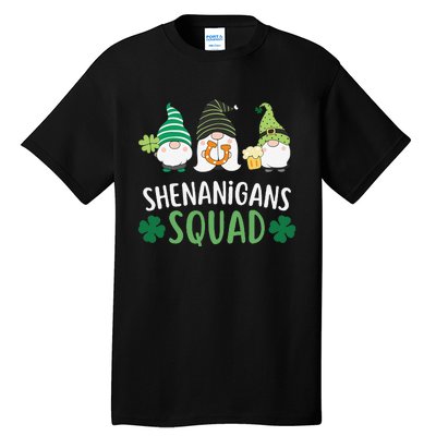  saint irish Shenanigans Squad St Patricks Day Gnomes  Tall T-Shirt