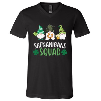  saint irish Shenanigans Squad St Patricks Day Gnomes  V-Neck T-Shirt