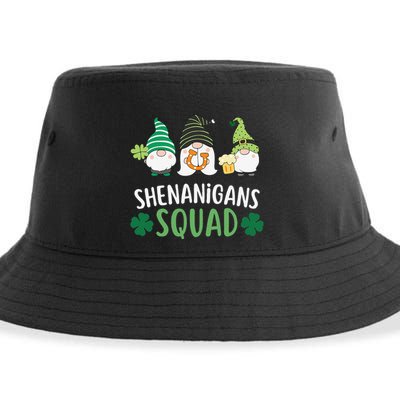  saint irish Shenanigans Squad St Patricks Day Gnomes  Sustainable Bucket Hat