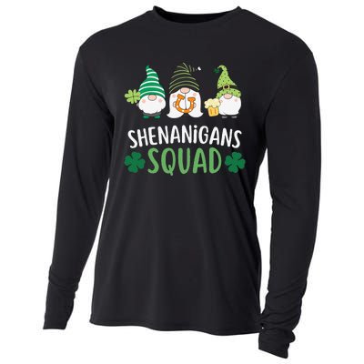  saint irish Shenanigans Squad St Patricks Day Gnomes  Cooling Performance Long Sleeve Crew