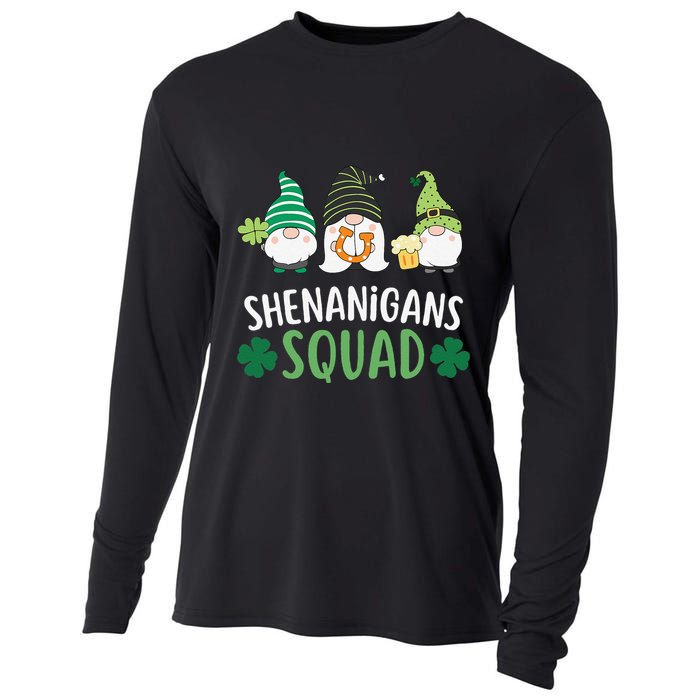  saint irish Shenanigans Squad St Patricks Day Gnomes  Cooling Performance Long Sleeve Crew