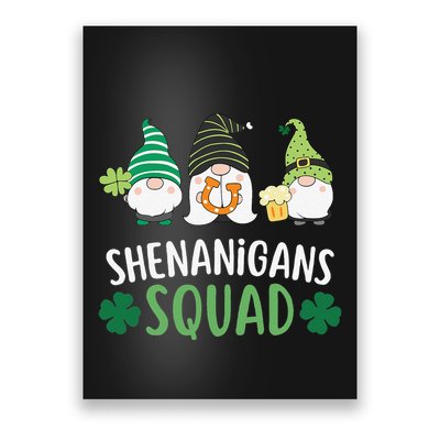  saint irish Shenanigans Squad St Patricks Day Gnomes  Poster