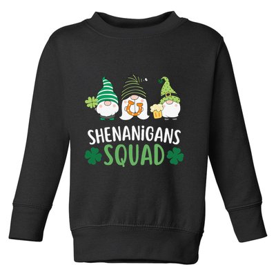  saint irish Shenanigans Squad St Patricks Day Gnomes  Toddler Sweatshirt