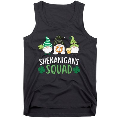  saint irish Shenanigans Squad St Patricks Day Gnomes  Tank Top