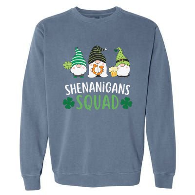  saint irish Shenanigans Squad St Patricks Day Gnomes  Garment-Dyed Sweatshirt