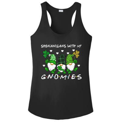 saint irish Shenanigans Squad St Patricks Day Gnomes  Ladies PosiCharge Competitor Racerback Tank