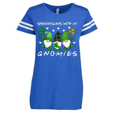 saint irish Shenanigans Squad St Patricks Day Gnomes  Enza Ladies Jersey Football T-Shirt