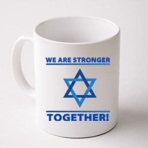 Support Israel Stronger Together Jewish David Star Coffee Mug