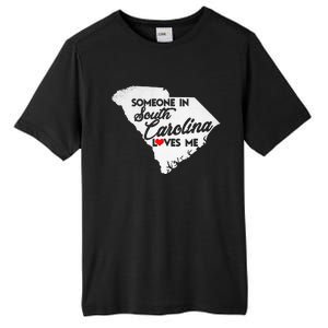 Someone In South Carolina Loves Me South Carolina Tall Fusion ChromaSoft Performance T-Shirt