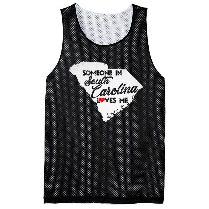 Someone In South Carolina Loves Me South Carolina Mesh Reversible Basketball Jersey Tank