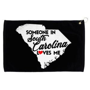 Someone In South Carolina Loves Me South Carolina Grommeted Golf Towel