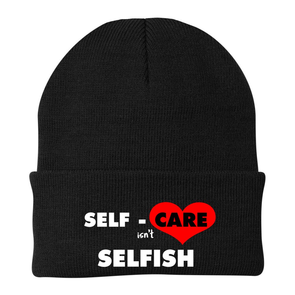 Selfcare IsnT Selfish Body Wellness Tal Health Retro Gift Beanie