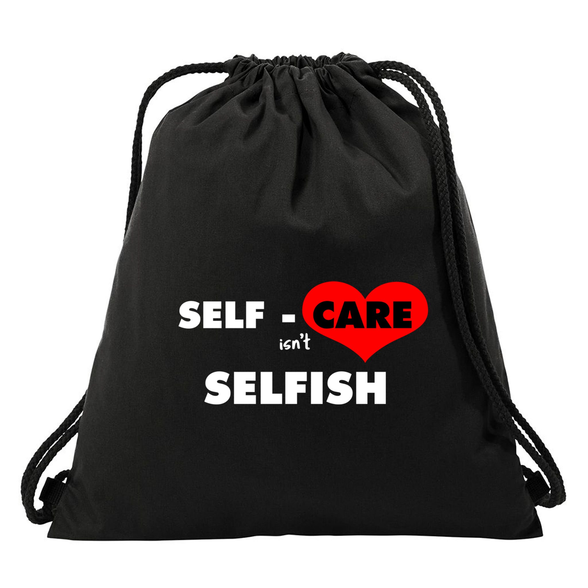 Selfcare IsnT Selfish Body Wellness Tal Health Retro Gift Drawstring Bag