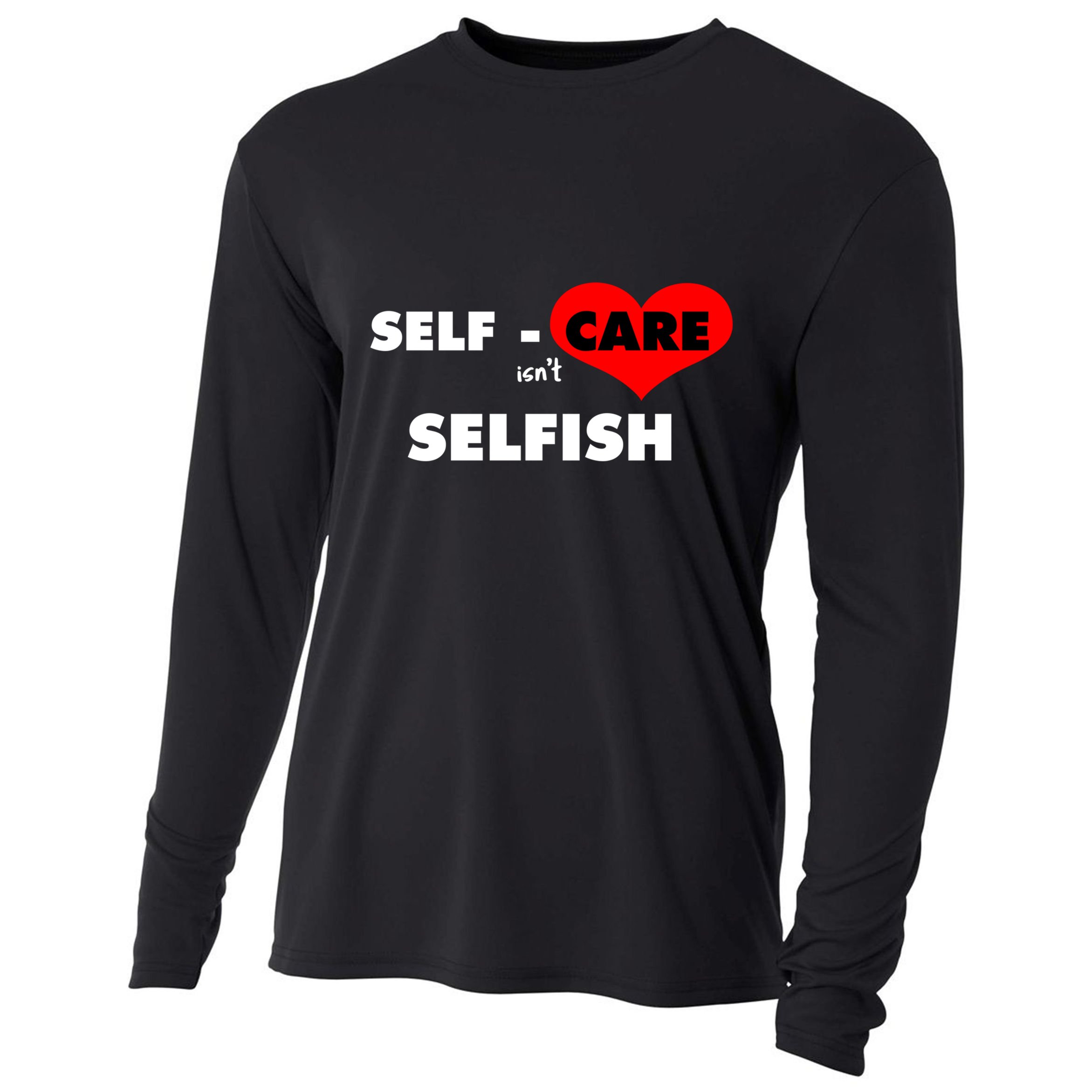 Selfcare IsnT Selfish Body Wellness Tal Health Retro Gift Cooling Performance Long Sleeve Crew