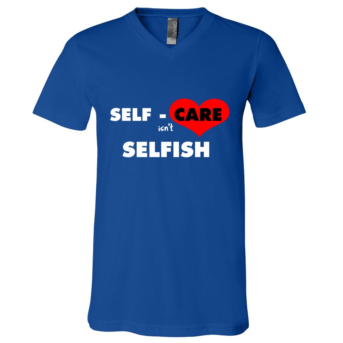Selfcare IsnT Selfish Body Wellness Tal Health Retro Gift V-Neck T-Shirt