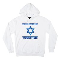 Support Israel Stronger Together Jewish David Star Hoodie