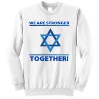 Support Israel Stronger Together Jewish David Star Sweatshirt