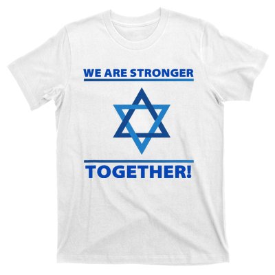 Support Israel Stronger Together Jewish David Star T-Shirt