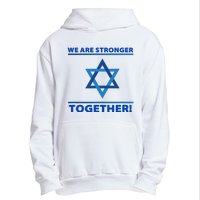 Support Israel Stronger Together Jewish David Star Urban Pullover Hoodie