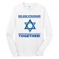 Support Israel Stronger Together Jewish David Star Tall Long Sleeve T-Shirt