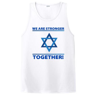 Support Israel Stronger Together Jewish David Star PosiCharge Competitor Tank