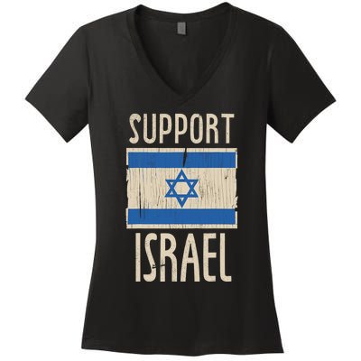 Support Israel Strong Israeli–Palestinian Conflict Women's V-Neck T-Shirt